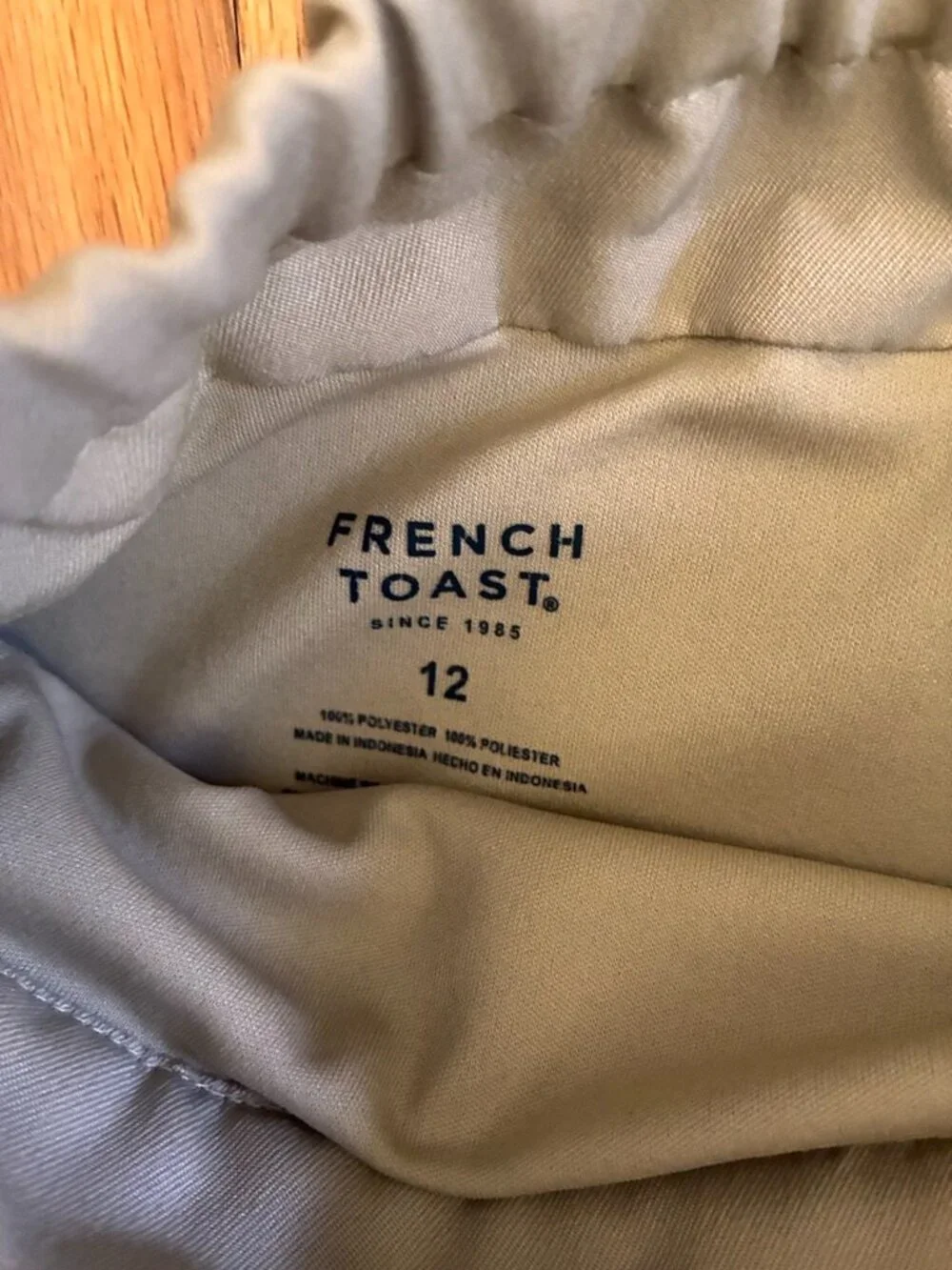 French Toast Khaki Front Pleated Uniform Skirt Girls 12